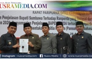 Wabup Ansori Sampaikan Penjelasan 5 Ranperda : DPRD Sumbawa Bentuk Pansus