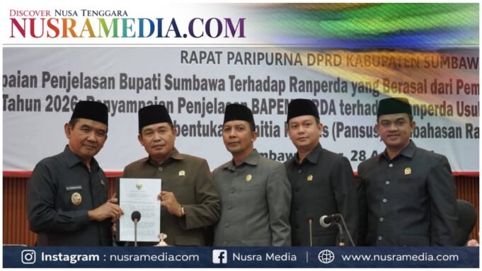 Wabup Ansori Sampaikan Penjelasan 5 Ranperda : DPRD Sumbawa Bentuk Pansus