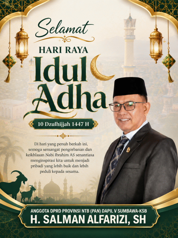 Salman Alafarizi : Selamat Hari Raya Idul Adha 2026