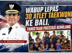 Wabup Sumbawa Lepas 30 Atlet Taekwondo ke Bali, Targetkan Prestasi Gemilang