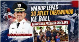Wabup Sumbawa Lepas 30 Atlet Taekwondo ke Bali, Targetkan Prestasi Gemilang