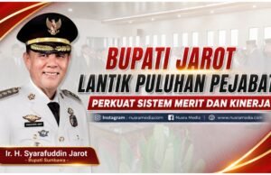 Pelantikan 76 Pejabat, Pemkab Sumbawa Perkuat Sistem Merit dan Kinerja