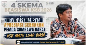 Norvie Aperiansyani Apresiasi Gebrakan Pemda Sumbawa Barat
