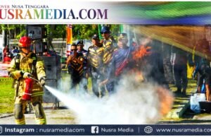 Sumbawa Tuan Rumah HUT ke-107 Damkar Se-NTB, Ksatria Biru Adu Ketangkasan di Firefighter Skill Competition