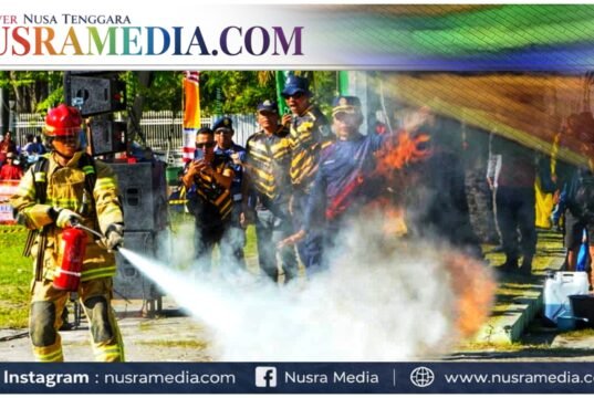 Sumbawa Tuan Rumah HUT ke-107 Damkar Se-NTB, Ksatria Biru Adu Ketangkasan di Firefighter Skill Competition