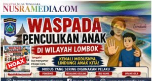 Flyer Penculikan Anak Dipastikan Hoaks, Pemprov NTB Minta Warga Tak Terpancing
