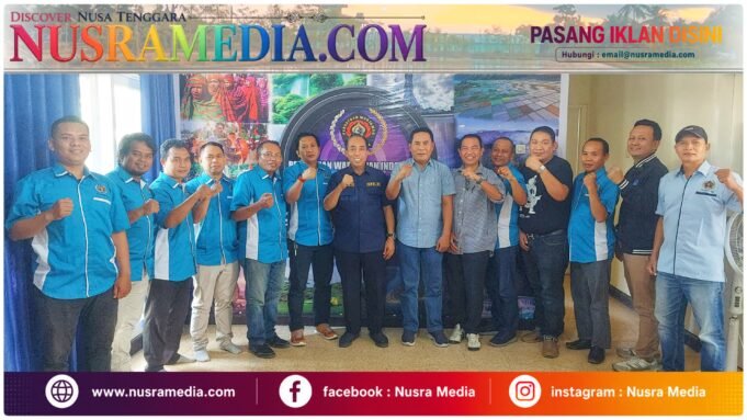 Kunjungi Sekretariat PWI NTB, Ketua KONI Nyatakan Dukungan Penuh untuk Porwada 2026