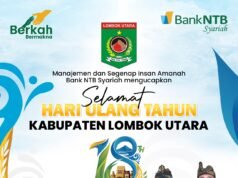 Bank NTB Syariah : Selamat HUT Lombok Utara ke-18