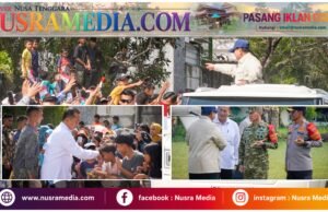 Dihadapan Ribuan Warga, Presiden Prabowo : Saya Berutang Kepada Rakyat NTB