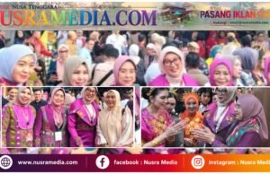 Di Hadapan Selvi Gibran, Ketua Dekranasda Sumbawa Promosikan Tenun Kre Alang di HUT ke-46 Dekranas
