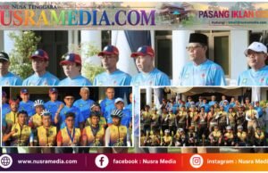 Semangat Poprov XII NTB Menyala di Sumbawa, Bupati Terima Kirab Obor Pesta Olahraga Terbesar NTB