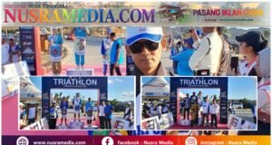 ASN Dikpora NTB Borong 3 Emas Triatlon, Yan Bachtiar Ukir Hattrick di Porprov NTB XII 2026