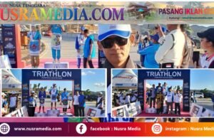 ASN Dikpora NTB Borong 3 Emas Triatlon, Yan Bachtiar Ukir Hattrick di Porprov NTB XII 2026