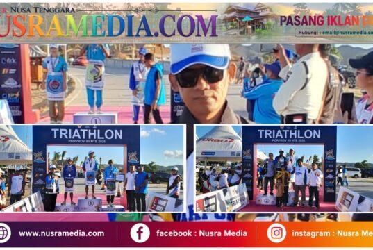 ASN Dikpora NTB Borong 3 Emas Triatlon, Yan Bachtiar Ukir Hattrick di Porprov NTB XII 2026