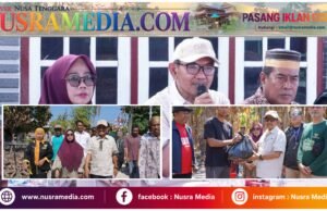 Tak Kenal Jarak, Wabup dan Ketua GOW Sumbawa Sambangi Korban Kebakaran di Pulau Bajo Medang