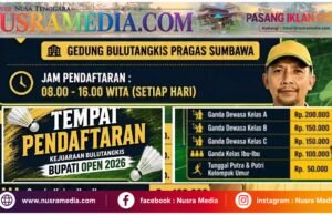 Total Hadiah Rp35 Juta! Bupati Open 2026 Segera Digelar, PBSI Sumbawa Buka Pendaftaran hingga 6 September